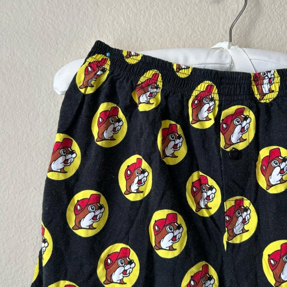 Shorts Boxer Style Bucee's Logo all over Black Red Yellow by Bucee's Child Large - Picture 2 of 12